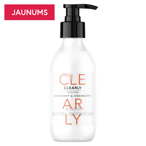 CLEARLY šķidrās ziepes Bergamot&Cranberry, 280ml